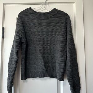 Cozy Gray Knit Sweater